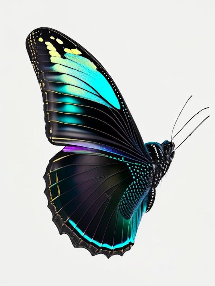 Black Swallowtail Butterfly Holographic 2