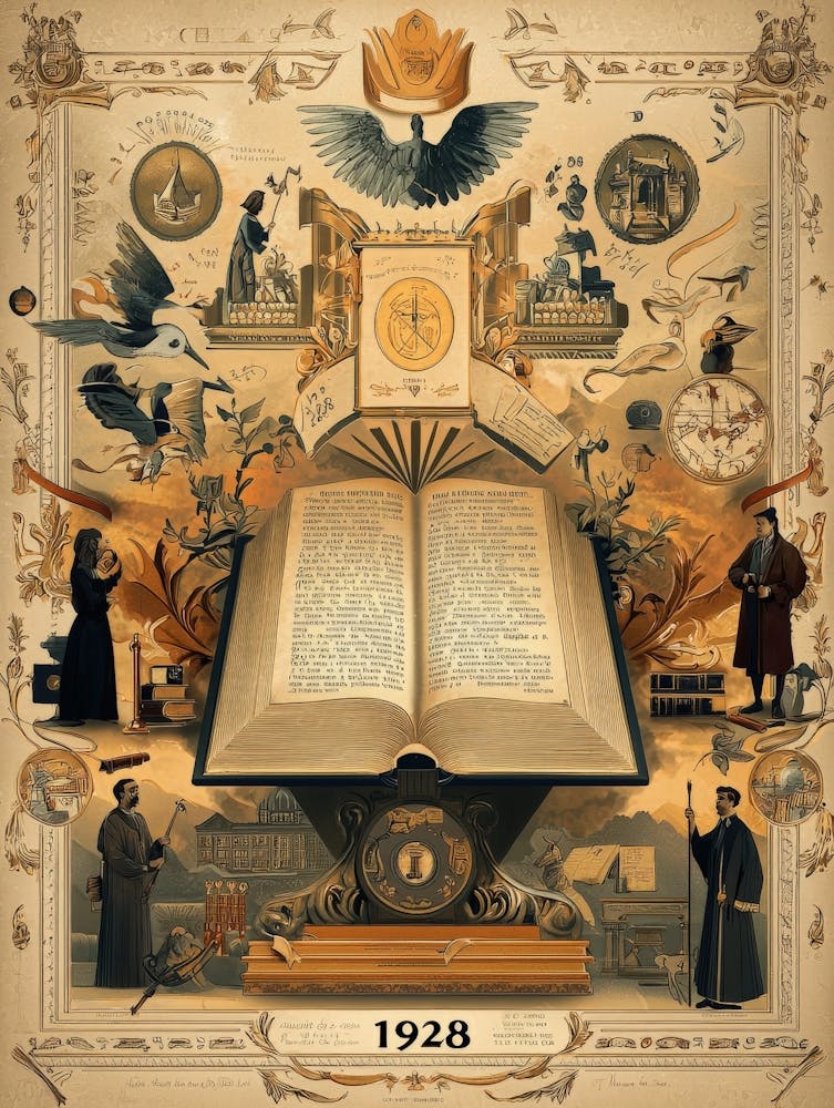 Aihrgdesign A Vintage Academic Poster Celebrating The Complet 140051ff Dfb2 4d3d B225 Bb116c69a21c 1