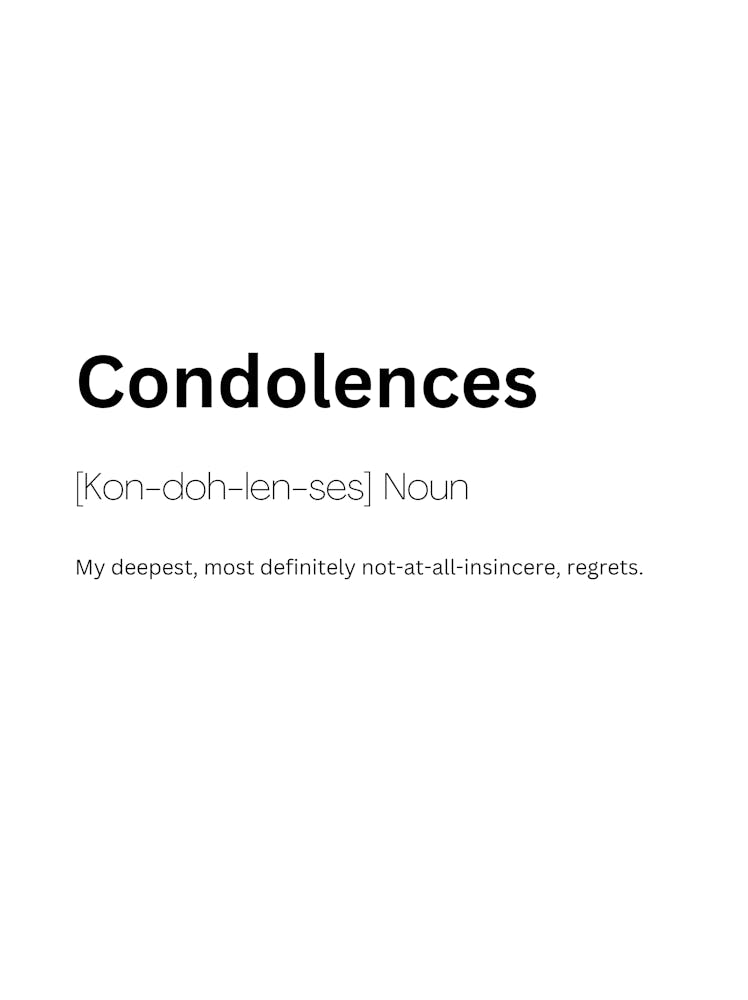 Condolences Definition Meaning