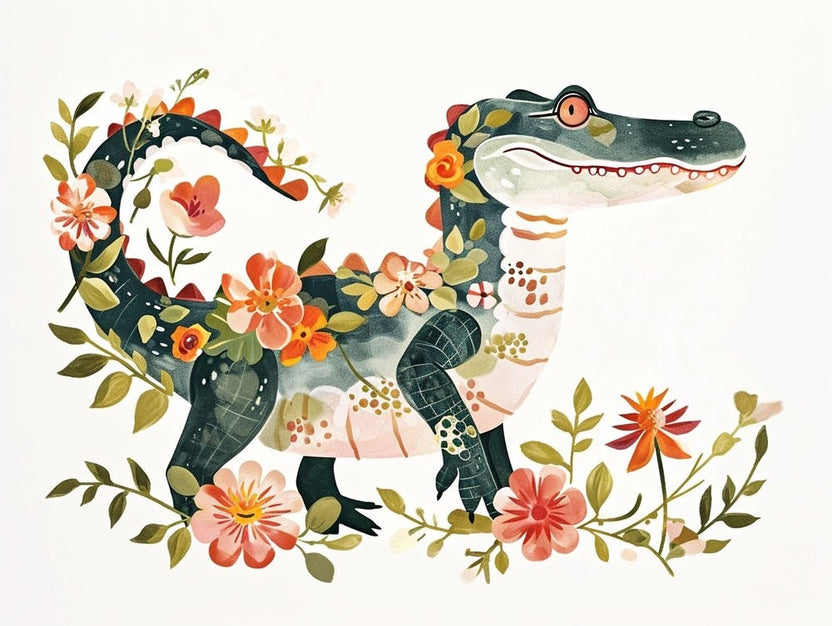 Little Floral Alligator 3