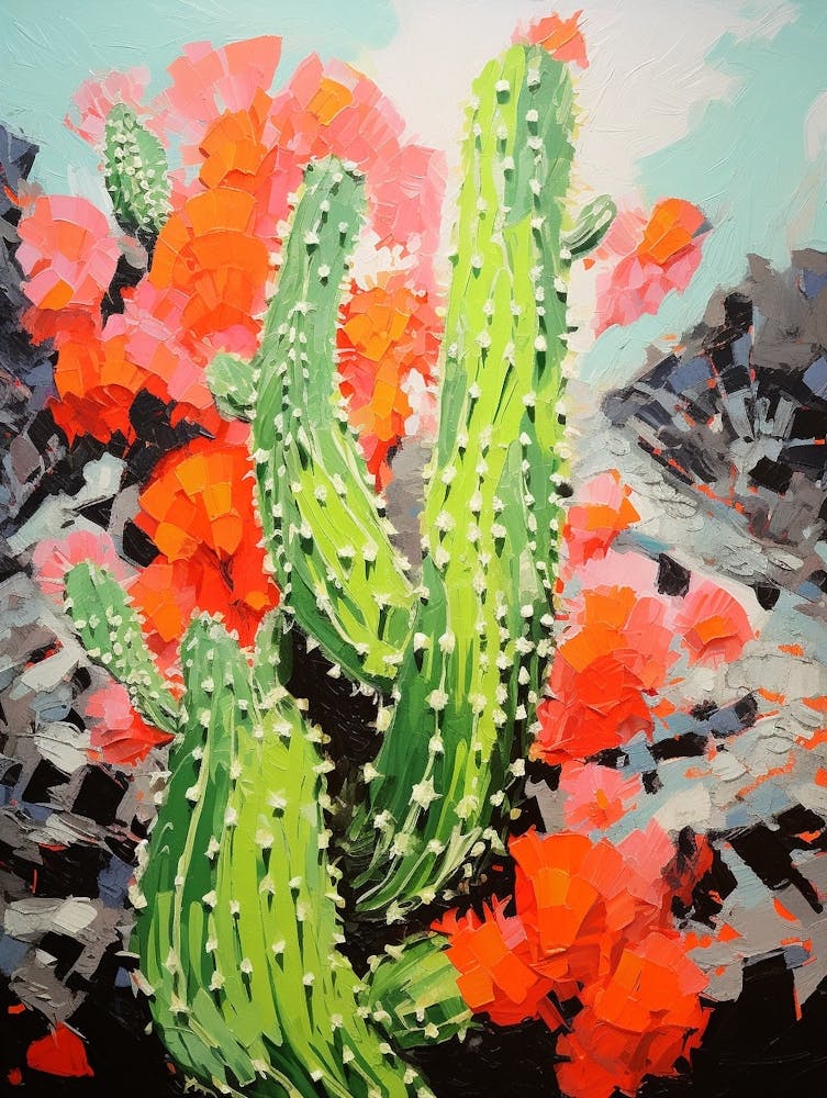 Cactus Painting Fishhook 1