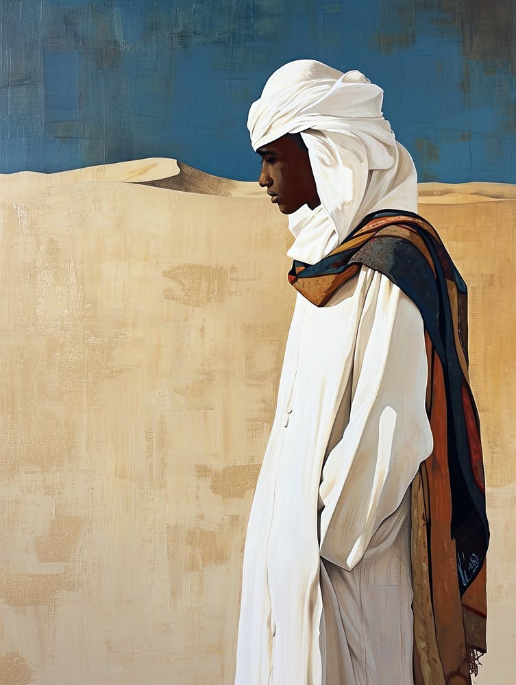 Arabian Man In The Desert 1