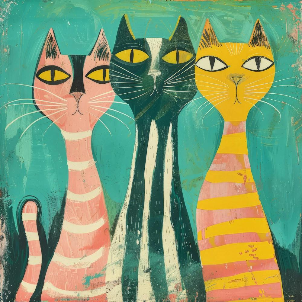 Drei Katzen 4