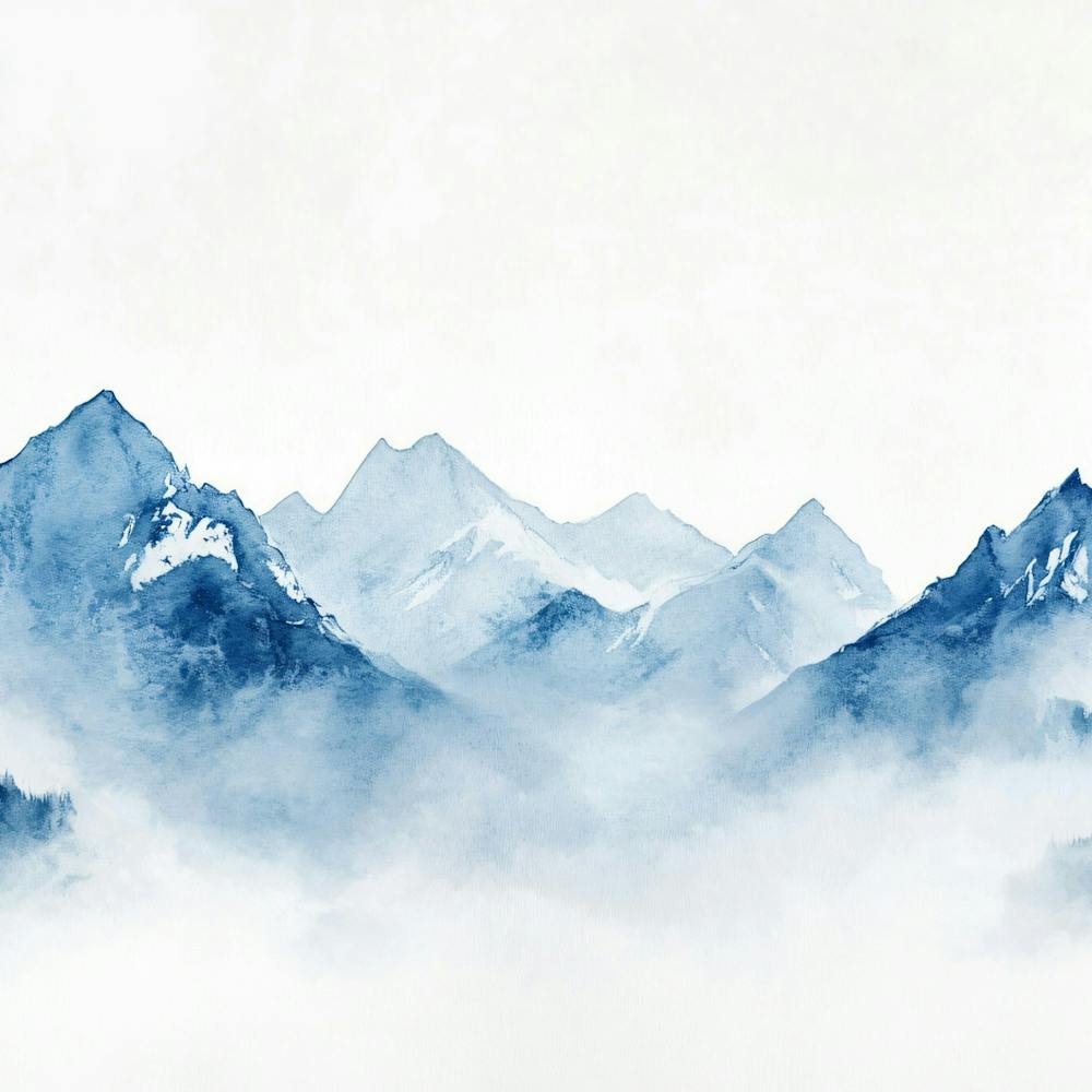 Watercolor Mountains 3