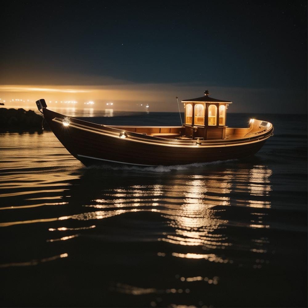 Boat At Night