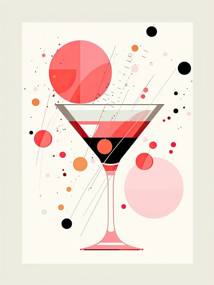 Mid Century Modern Cosmopolitan Floral Infusion Cocktail 1
