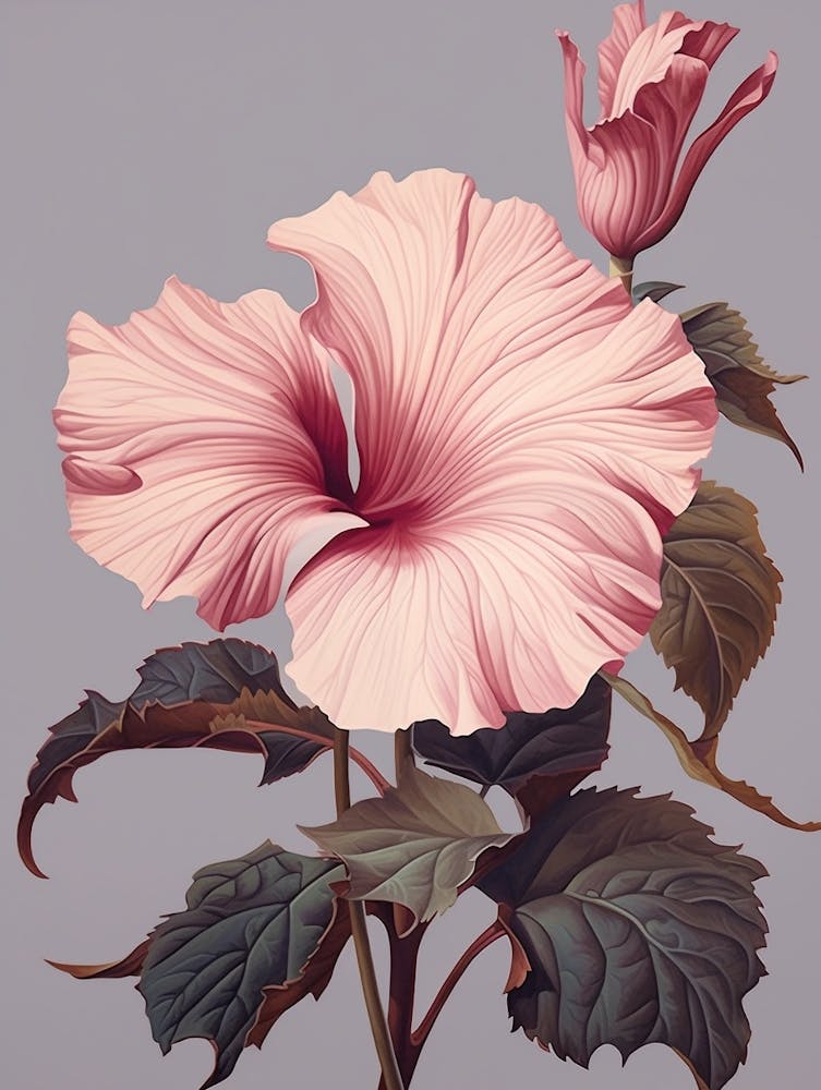 Floral Illustration Hibiscus 2