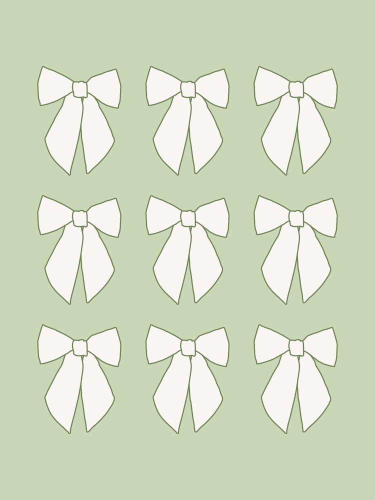 Green Bows Coquette