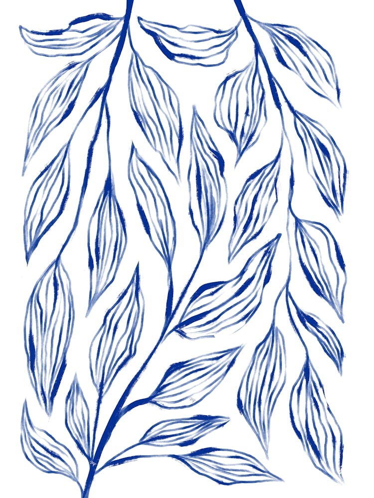 Blue Ink Grass 1