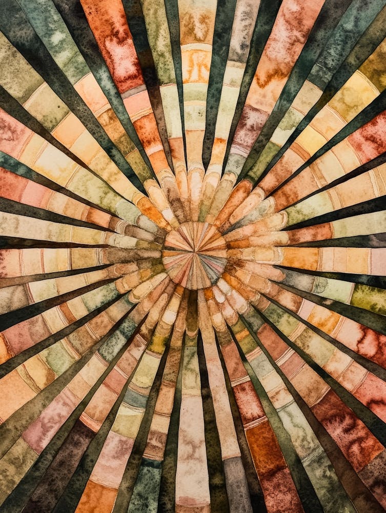 Abstract Sunburst