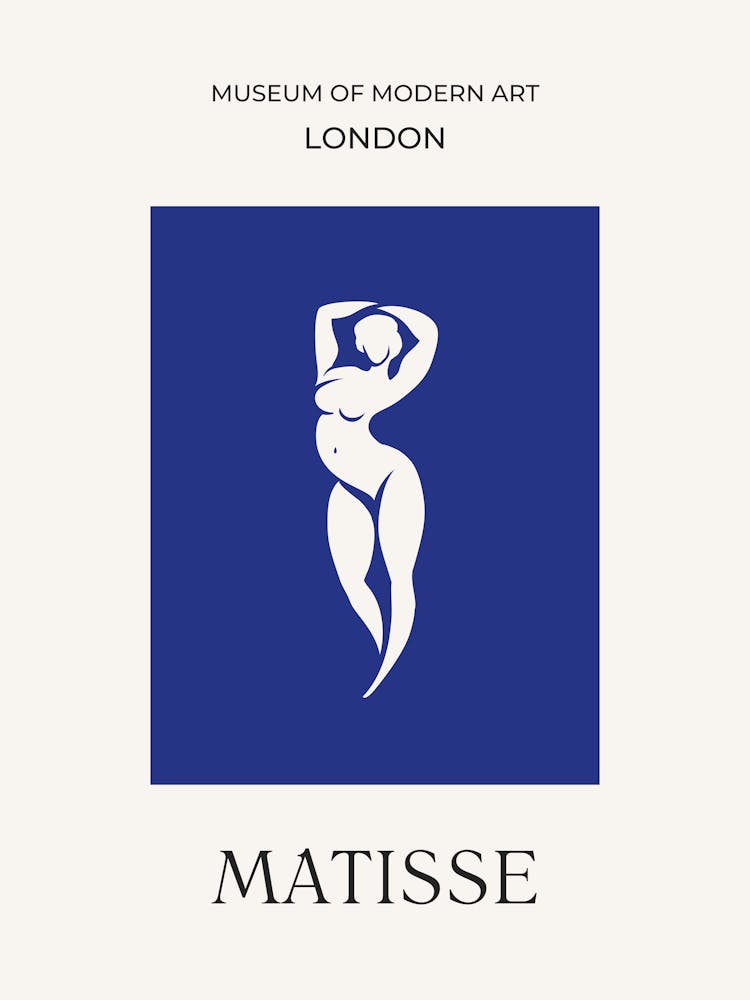 Matisse Woman on Blue 1