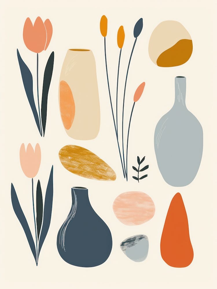 Abstract Vases And Objects 6
