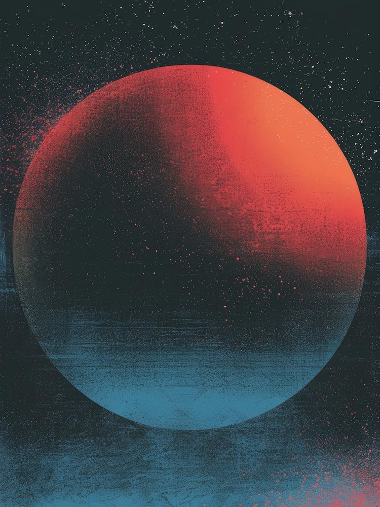 Sun with retro style