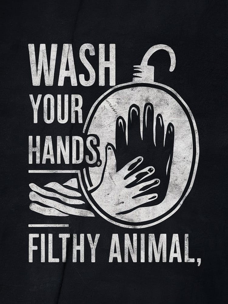 Wash Your Hands Filthy Animal