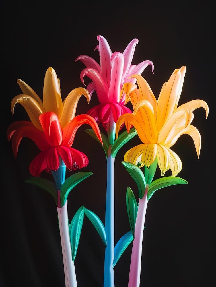 Bright Inflatable Flowers Bee Balm 1