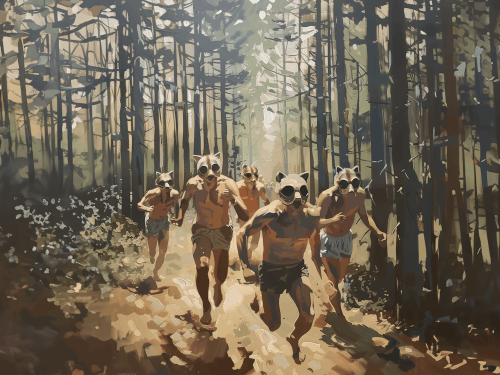 Men Running Redwoods 3 Fy H