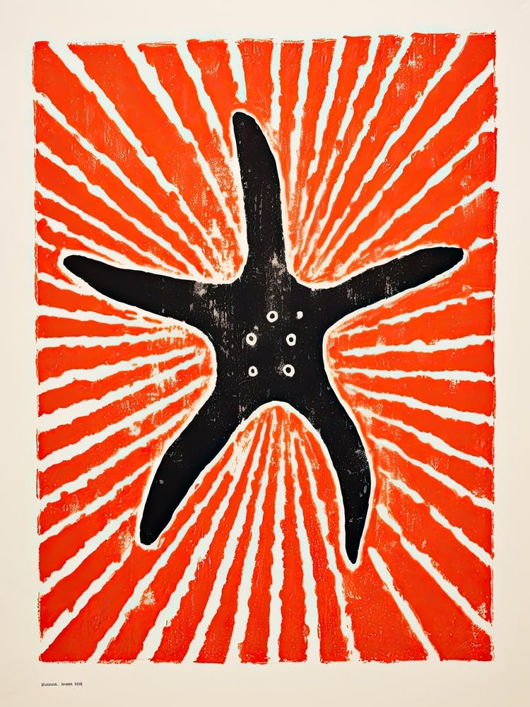 Spider, Woodblock Animal  Drawing 5