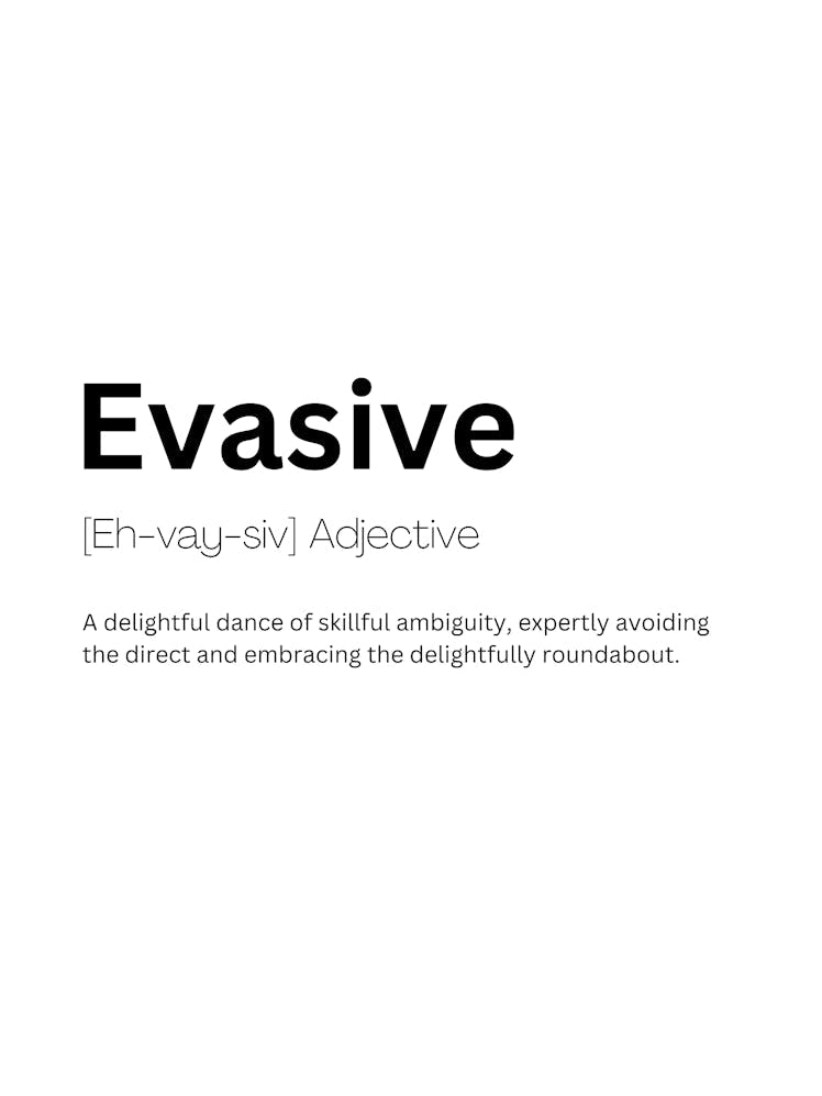 Evasive Definition Meaning