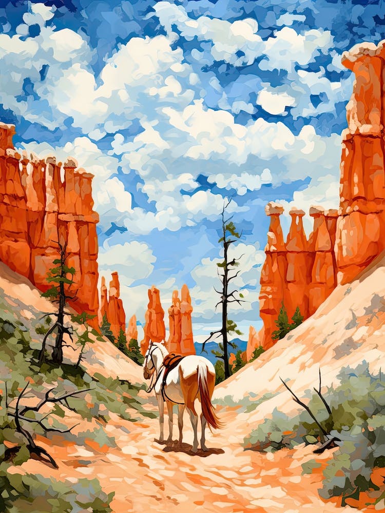 Horses Painting In Bryce Canyon Utah, Usa 2