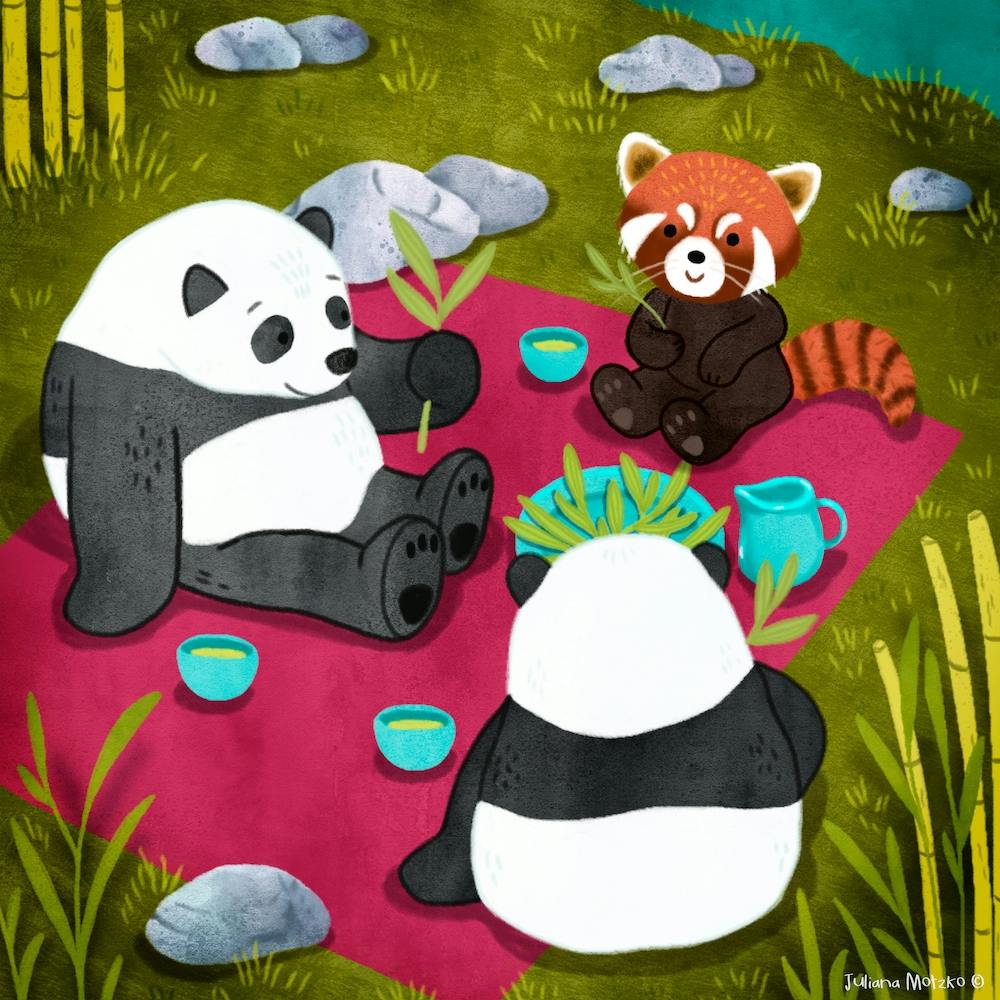 Pandas Picnic Square