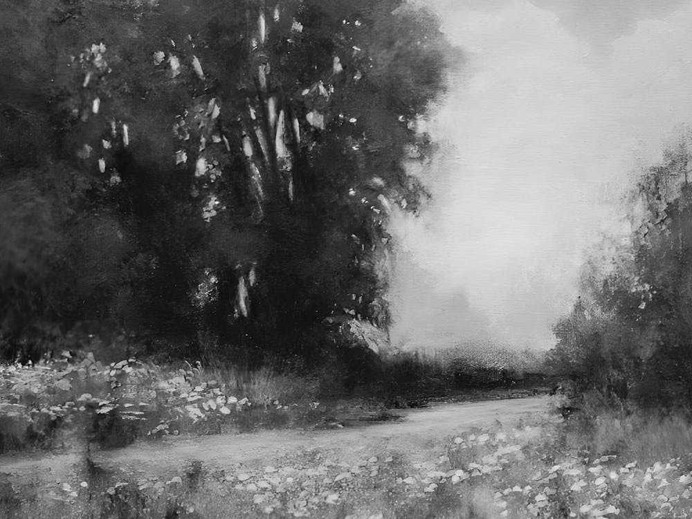 Black And White Painting 9
