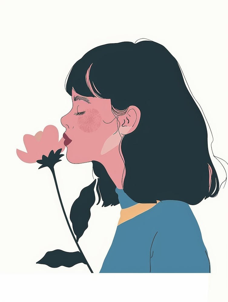 Girl With Flower 3