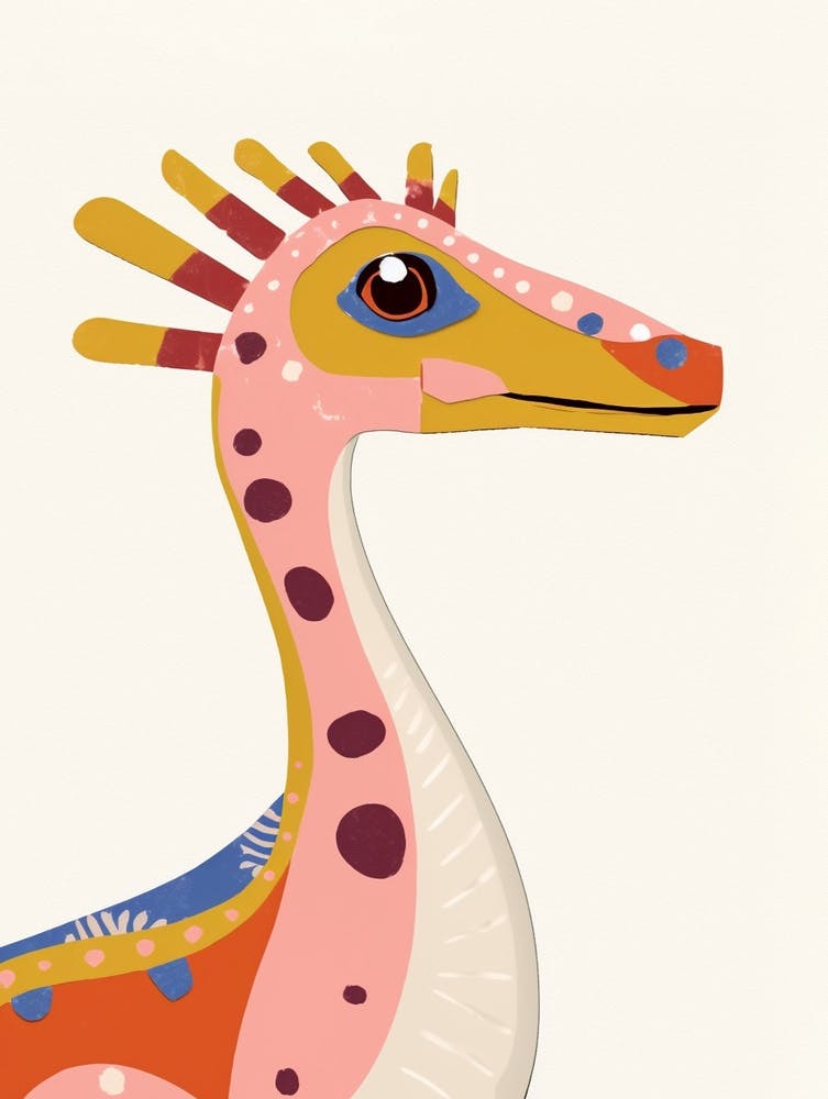 Nursery Dinosaur Art Dilophosaurus 1