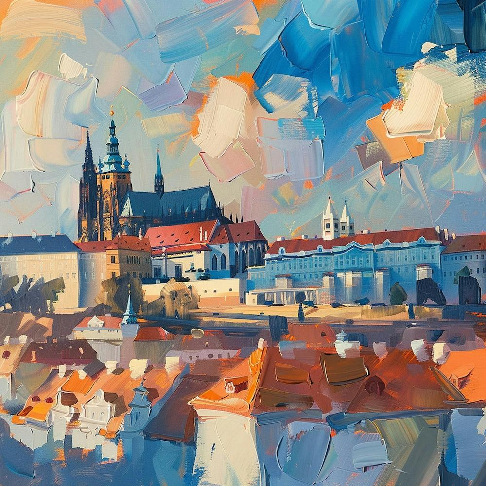A Prague Castle Oil Painting Illustration 1720468470 2