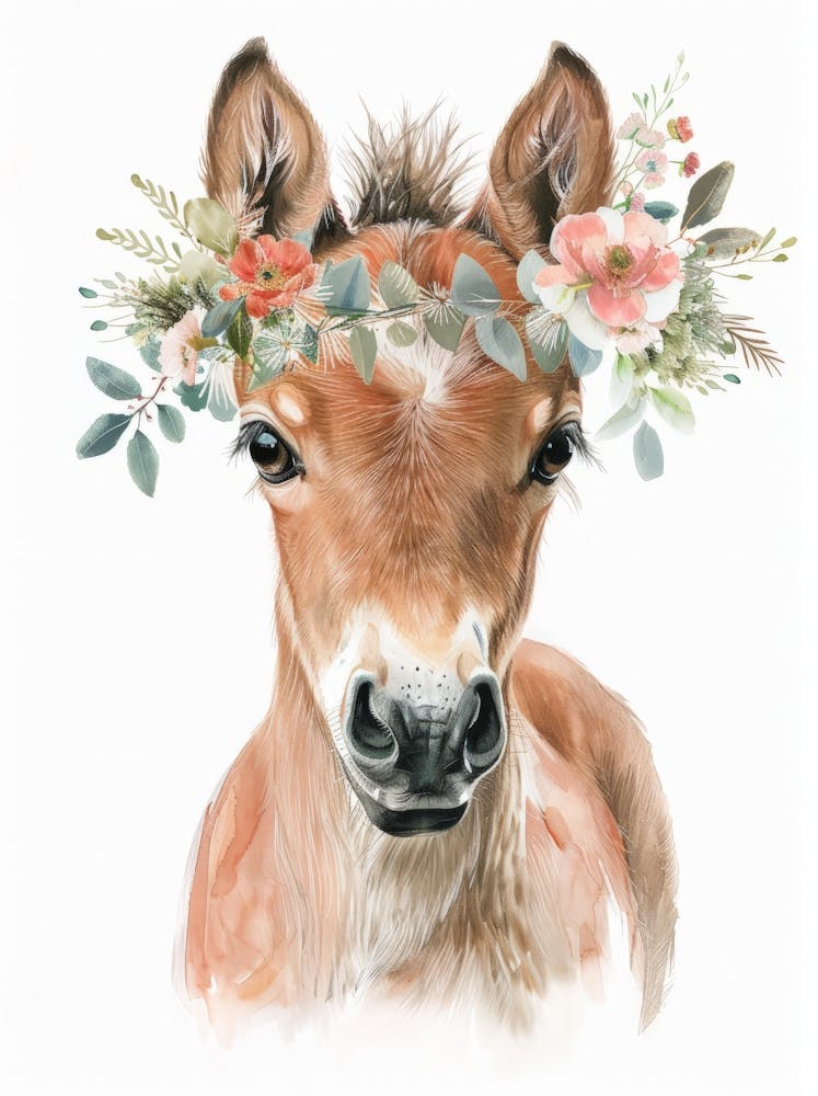 Flower Crown Canvas Print