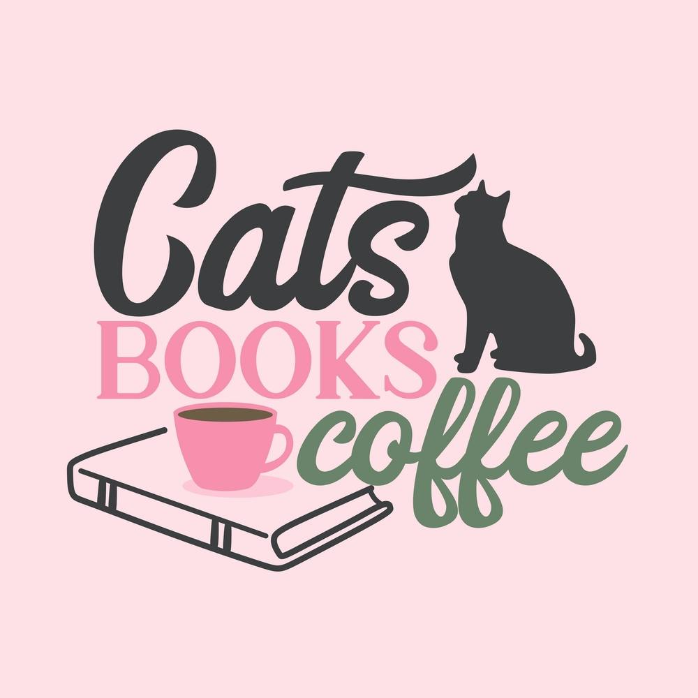 Cats Books Coffee