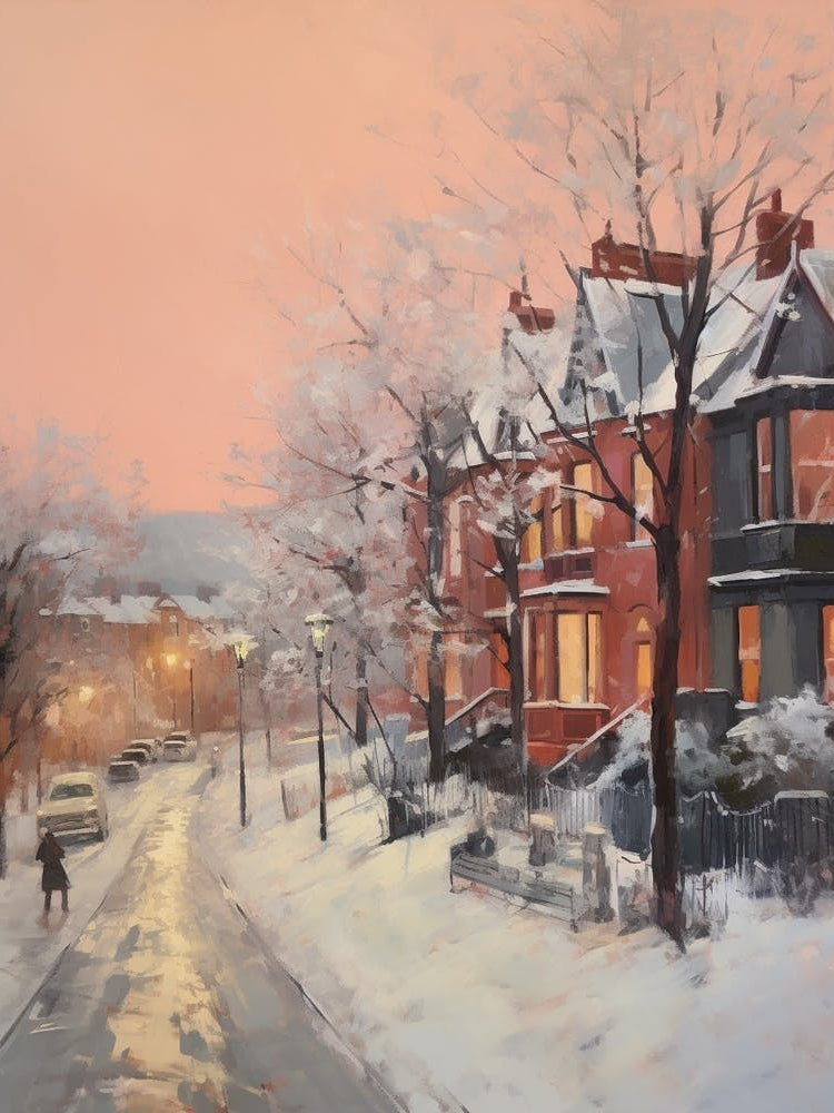 Dreamy Winter Painting Belfast Northern Ireland 2