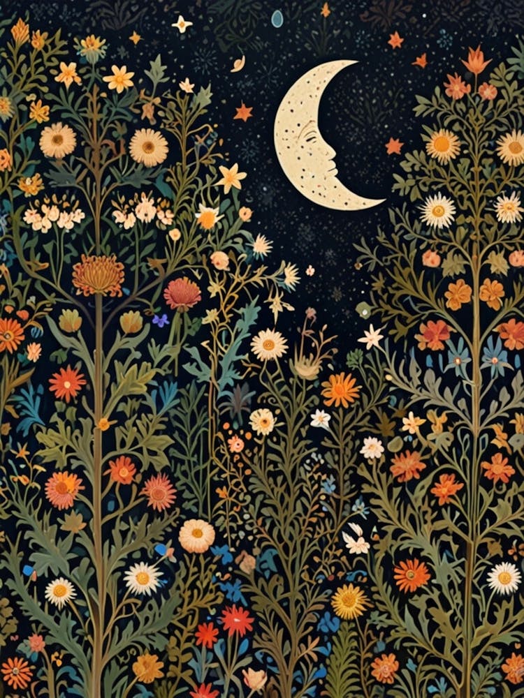William Morris Moonlight Garden 5