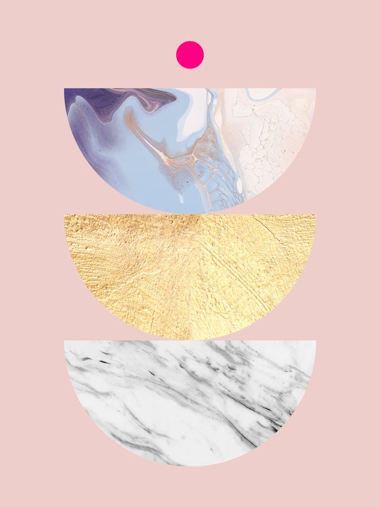 Geometry on pink background 2