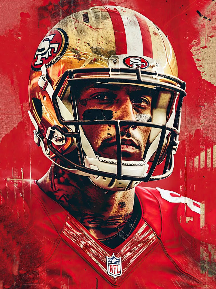 American Football Player Vintage Poster 15