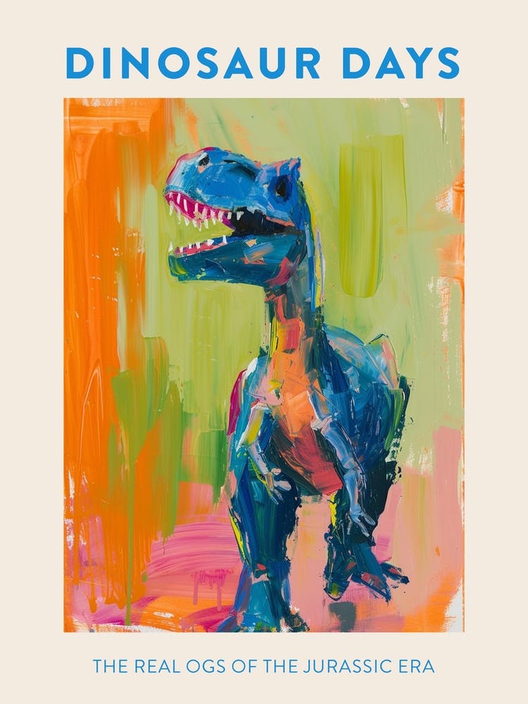 Og Of The Jurassic Era Dinosaur Poster