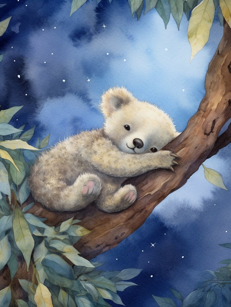Baby Koala 2 Sleeping In The Clouds