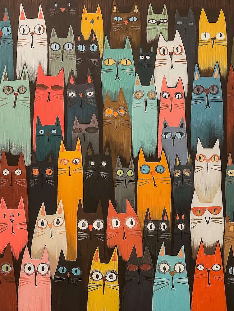 Group Of Cats
