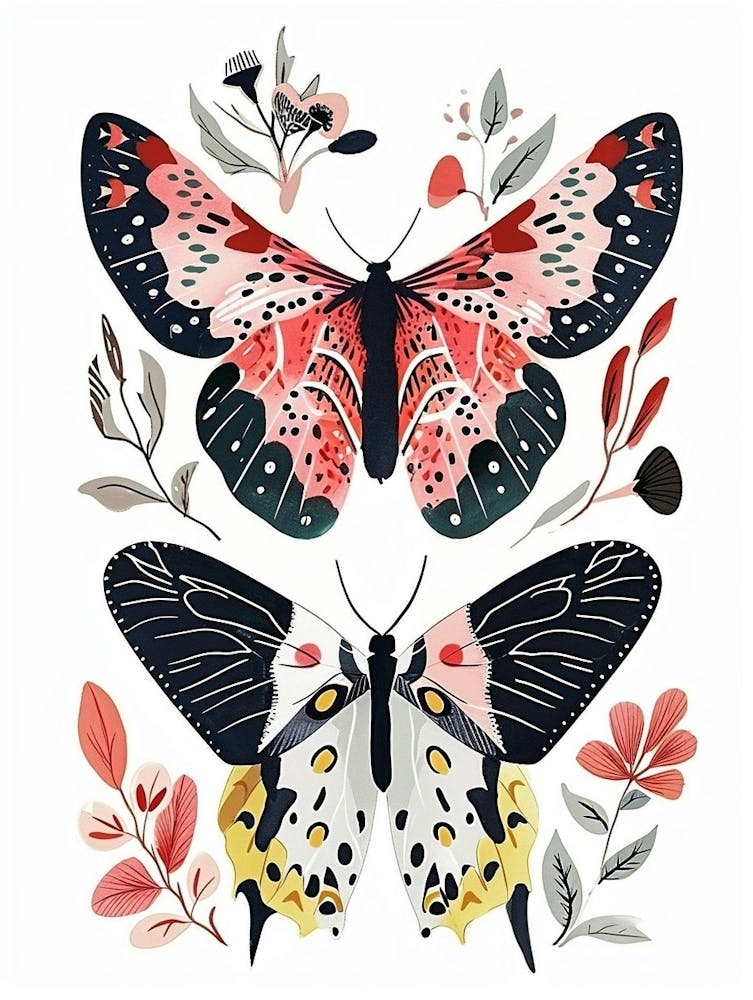 Colourful Insect Illustration Butterfly 3