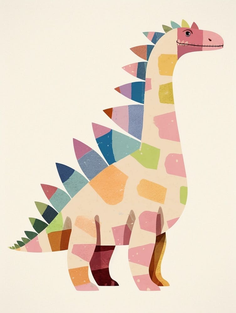 Dinosaurier-Kunst fürs Kinderzimmer Dimetrodon 2