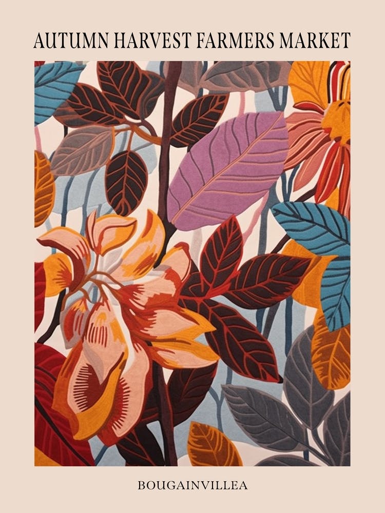Fall Botanicals Bougainvillea 2 Poster