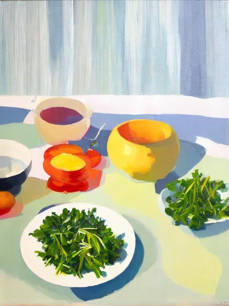 Dandelion Greens Tablescape vegetable