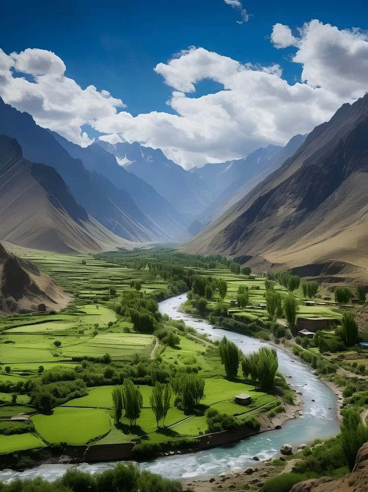 Afghanistan Print Afghanistan Poster Afghanistan Landscape Print Kabul Print Panjshir Print Panjshir Valley Poster Middle East Print