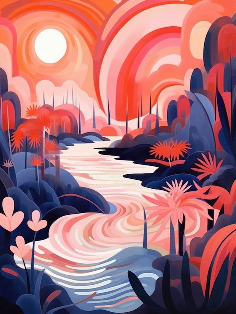 Tropical Abstrait Minimaliste 4