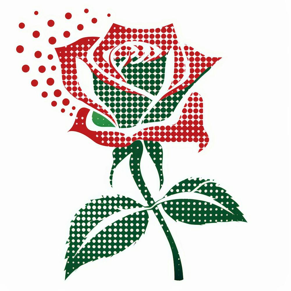 Polka Dot Rose 1