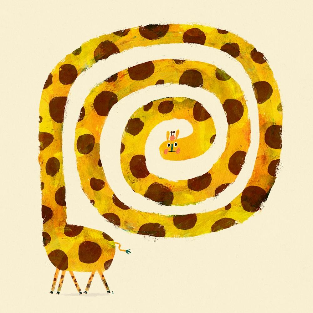 Giraffe Going In Circles 1