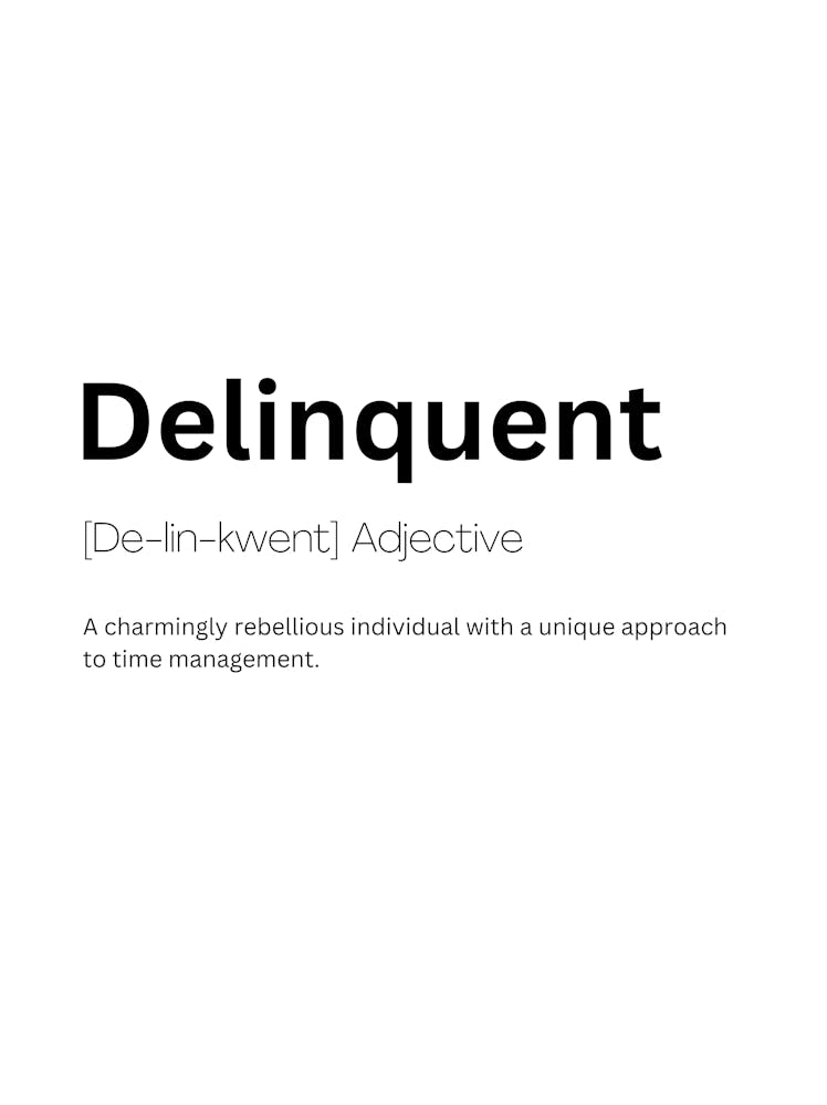 Delinquent Definition Meaning 1