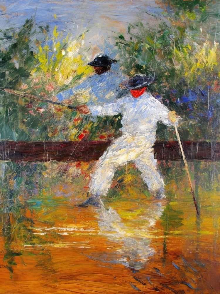 Fencing In The Style Of Monet 4