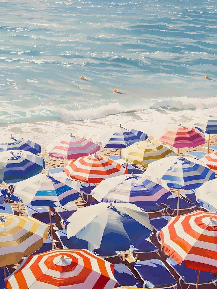 Umbrellas On The Beach 4