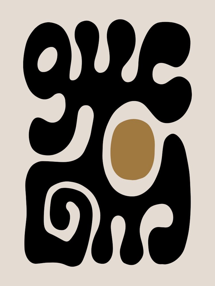 Mid Century Modern Abstract / Elephant Ride 1