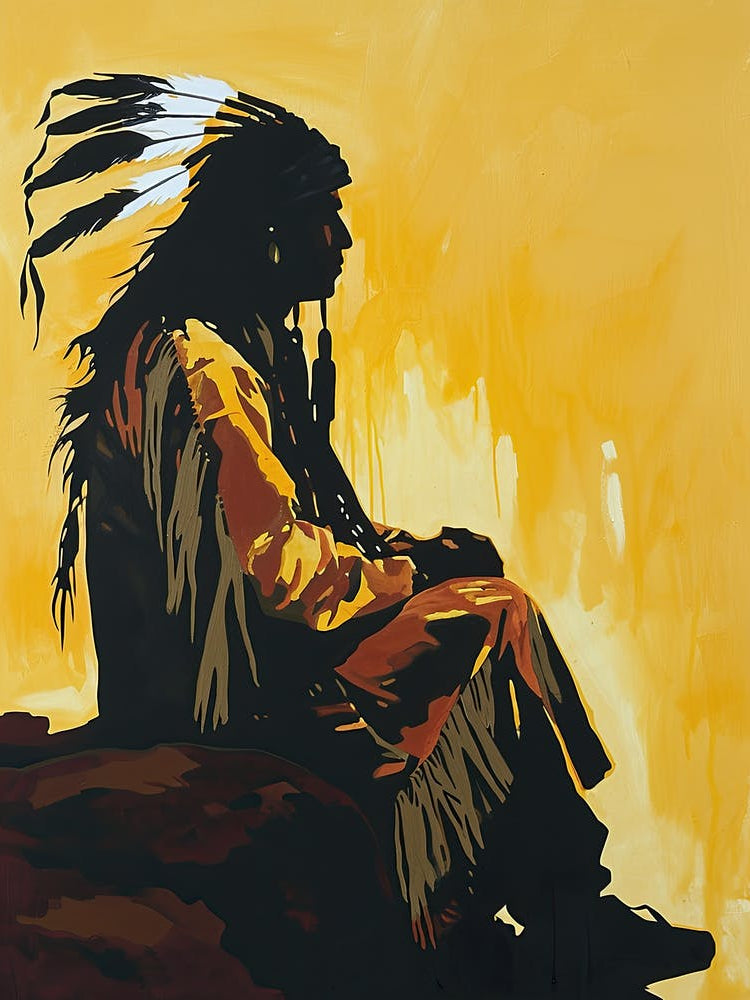 Blackfoot Balance In Abstract Art ! Native American Art